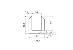 SILIKONPROFILE U-FORM